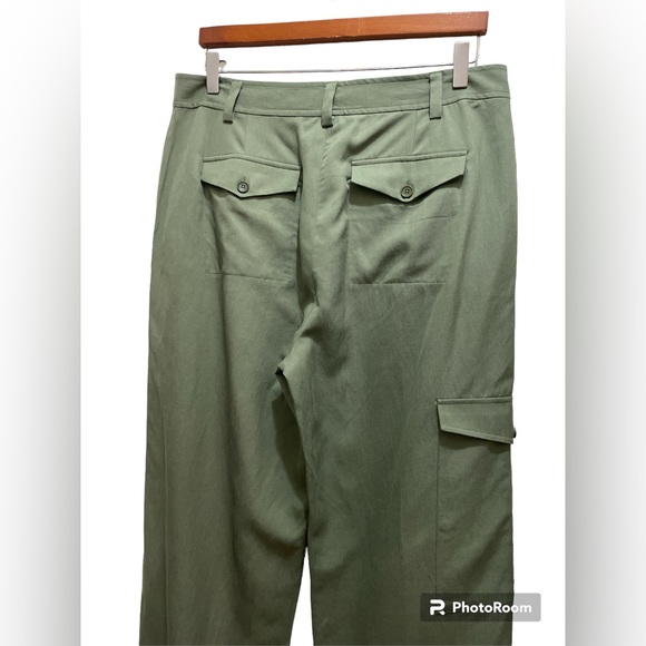 NWT Pants EVERYBODY & EVERYONE Ankle Derp Trouser , Color Olive,Size 12 - Picture 9 of 16